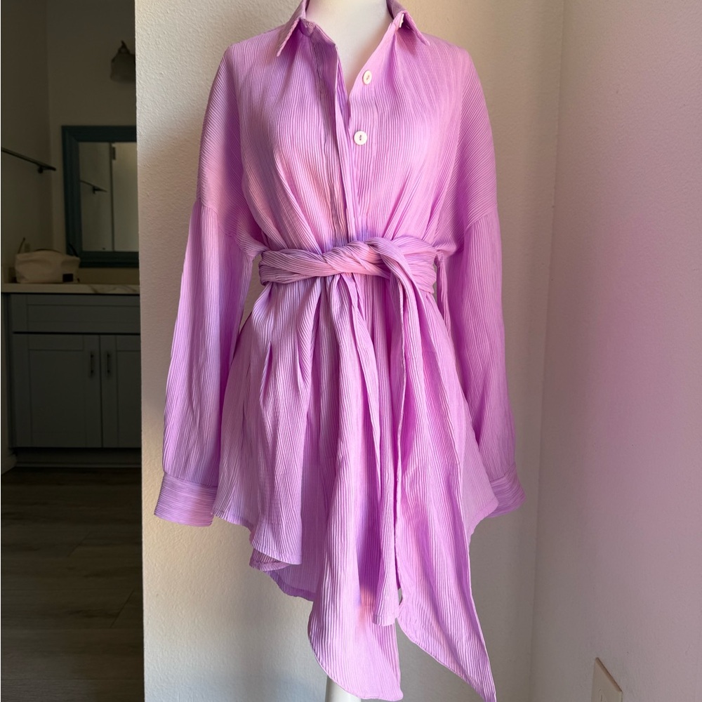 Elegant Pink Mini Dress